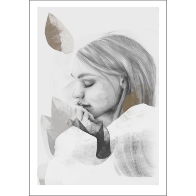 Anna Bülow poster Dreamer in White 50x70 cm sign/numrerat