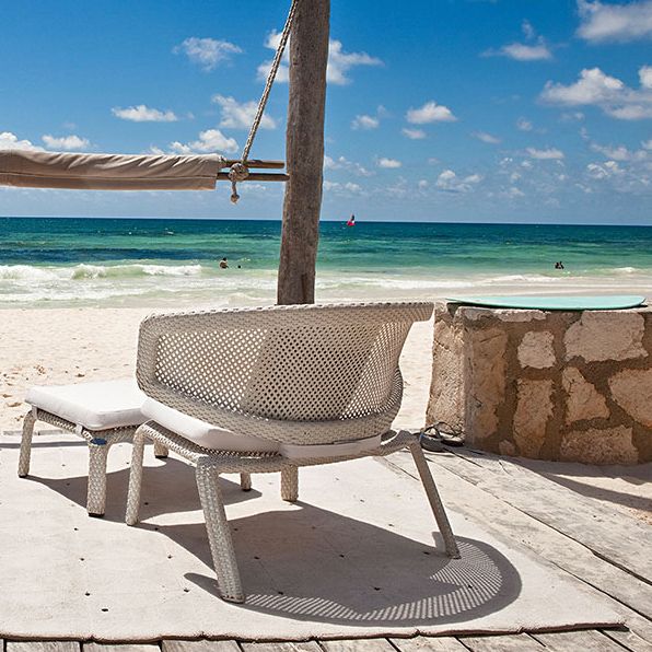 Seashell loungefåtölj vit 