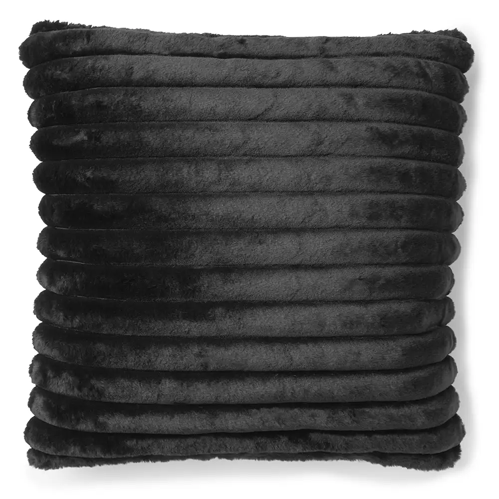 Stripy Prydnadskudde 45x45 cm Black