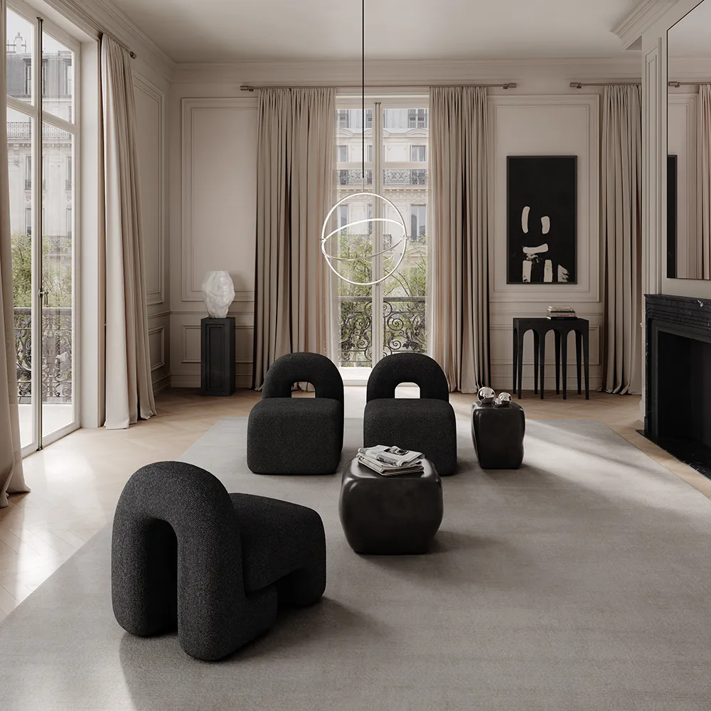 Daiku Loungefåtölj- Deep Taupe