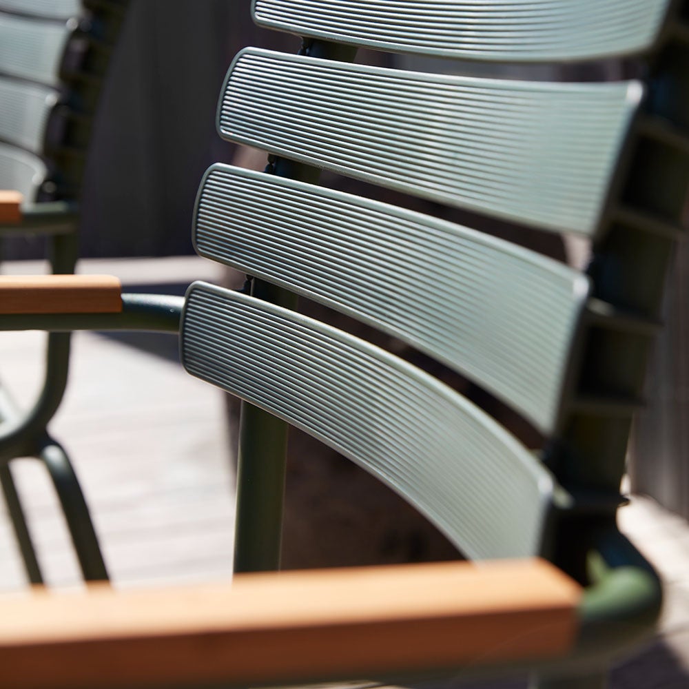 ReCLIPS matstol Blå / Blå Aluminium Bamboo