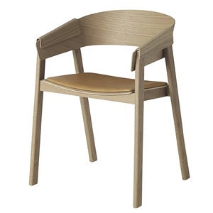 Cover karmstol - Refine Leather Cognac Oak