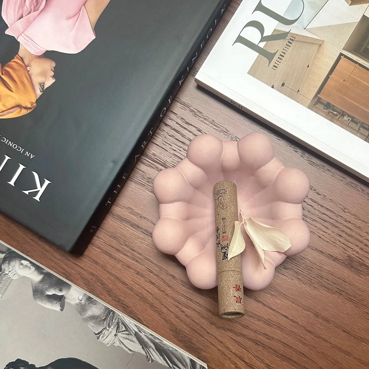 Handgjord Dekorationsskål Bloom Rose Ø 15,5 cm