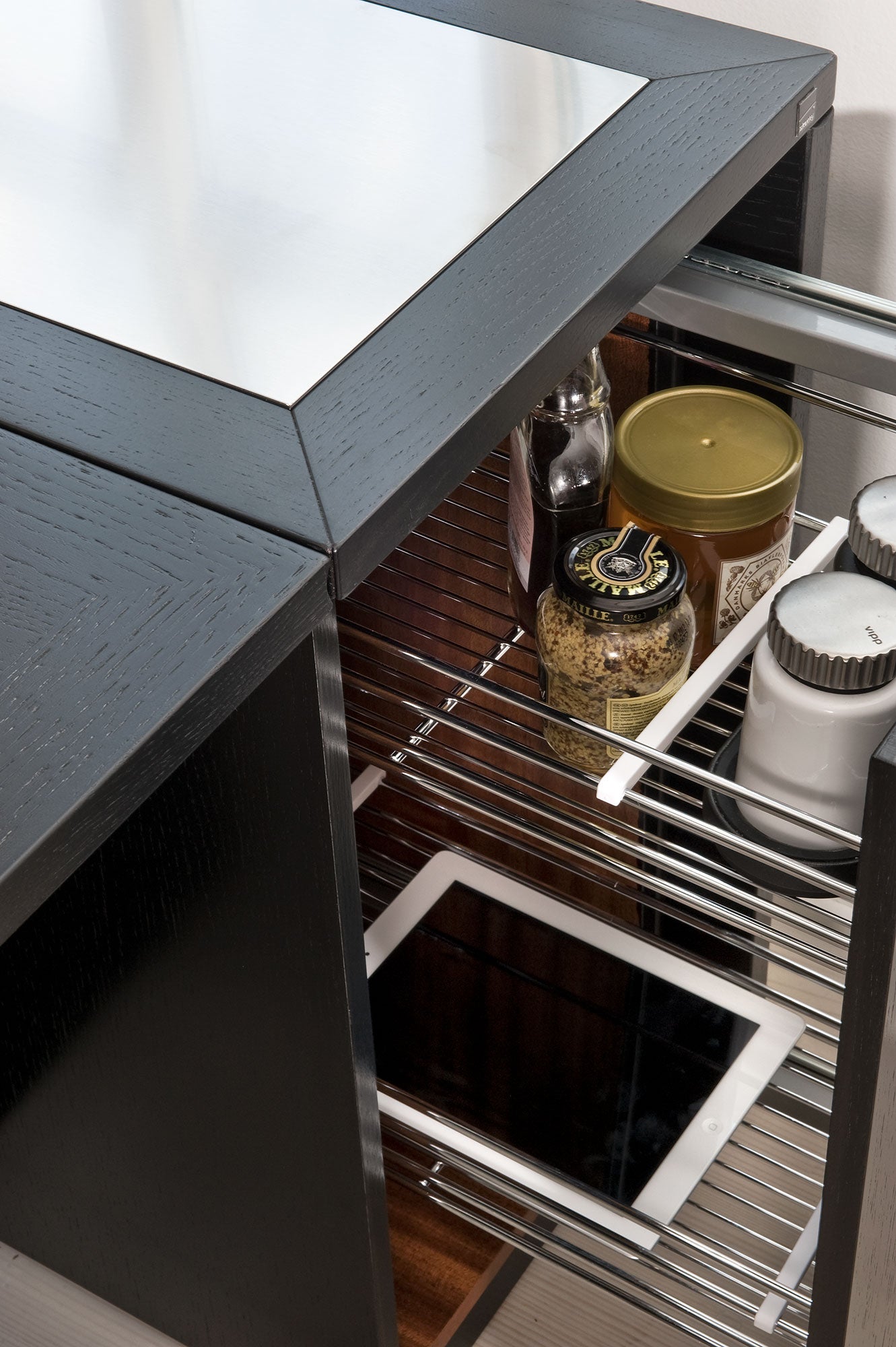 Sm101 Bord Svart Ek Lack 80-109(178)x40x74cm