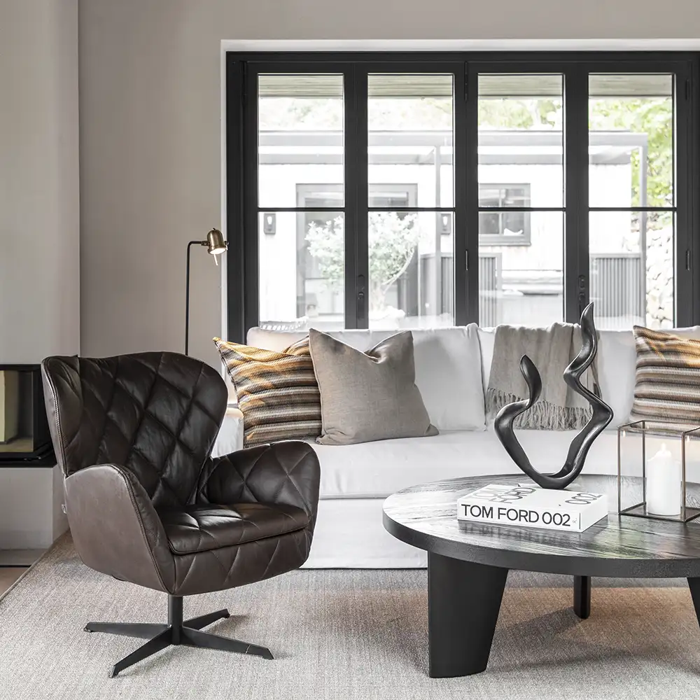 Jade Fåtölj Espresso leather