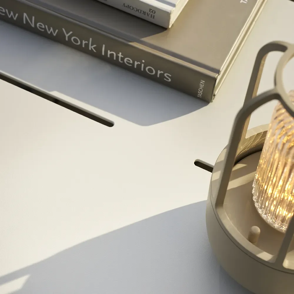 Portabel solcellslampa LIGHT No.1 Beige