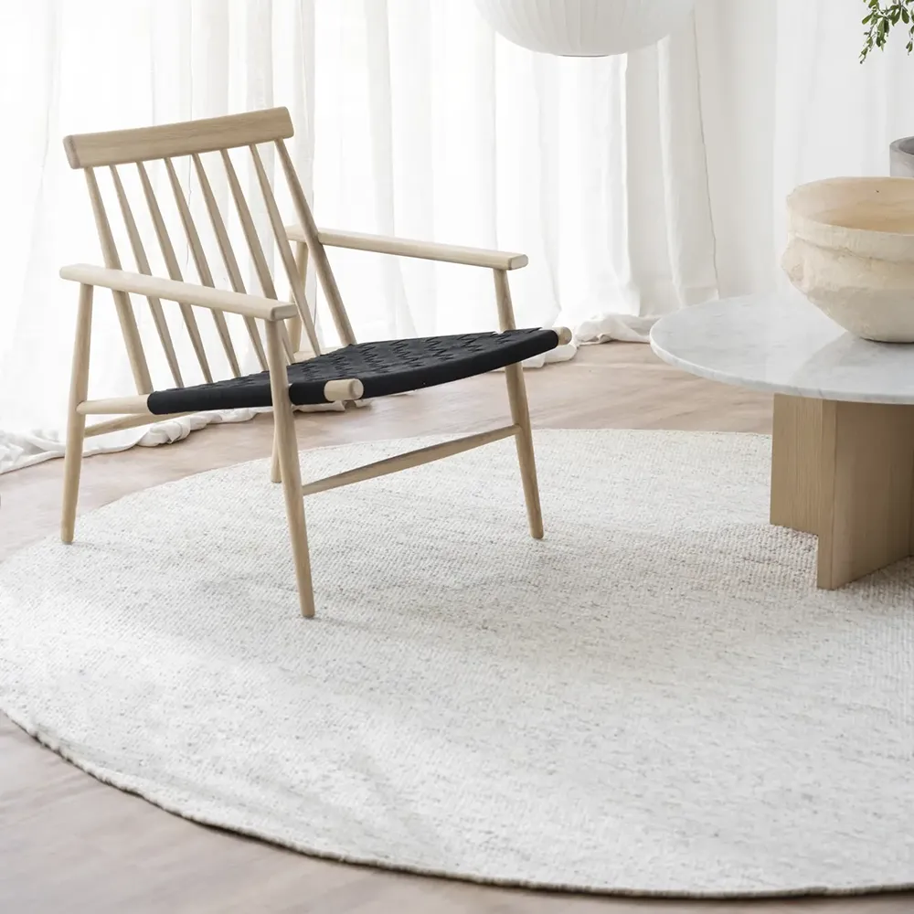 Auckland matta Ø250 cm natur