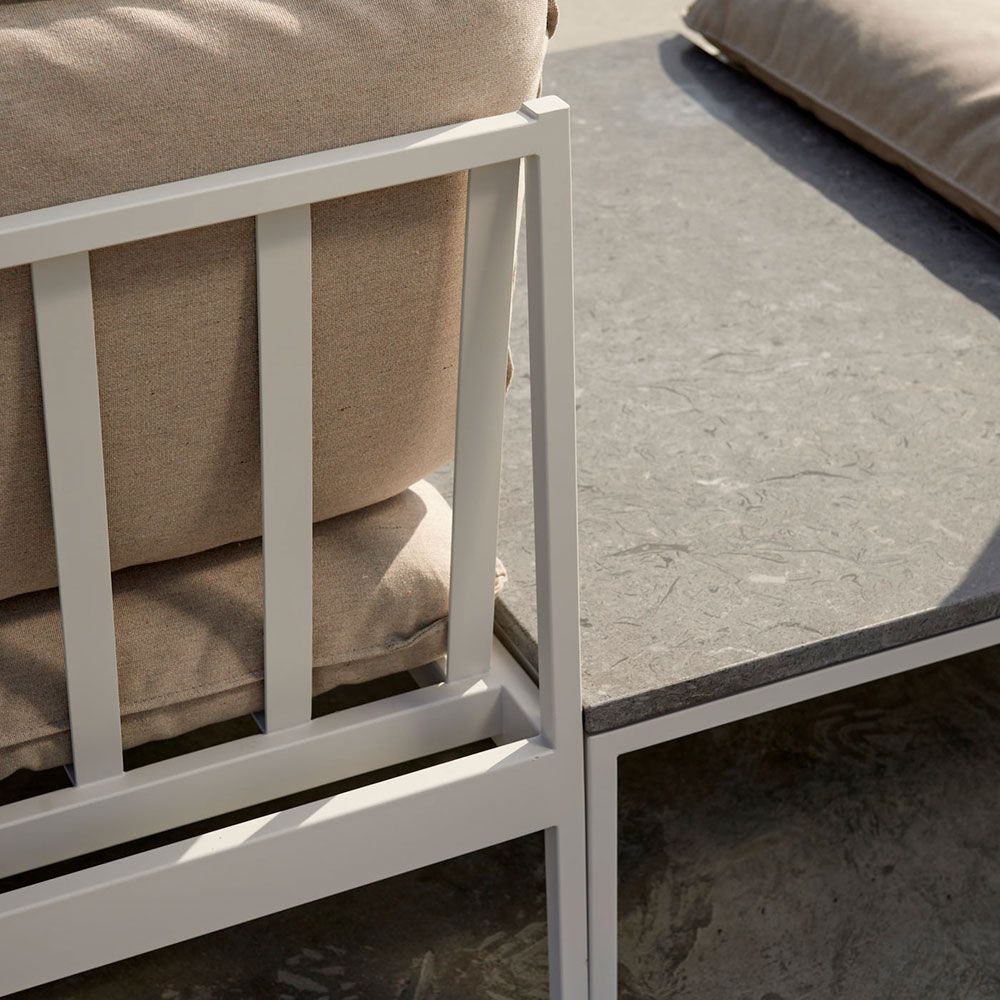 Bönan Loungestol / Mittdel Ljusgrå exkl. dynor 