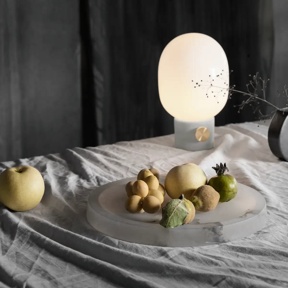 JWDA Bordslampa Concrete Light Grey Small