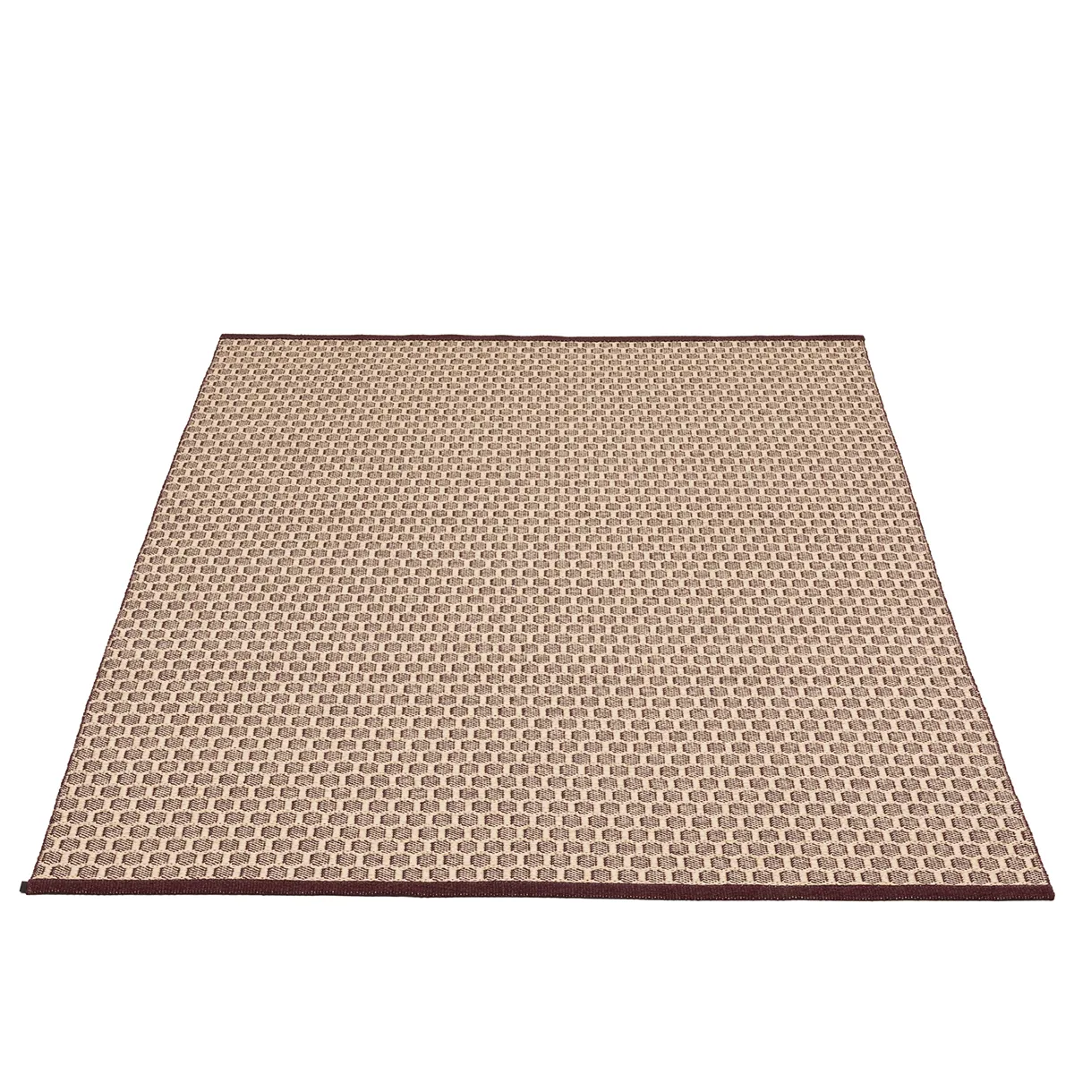 Vändbar Plastmatta MIMI Burgundy/Cream 180x260 cm