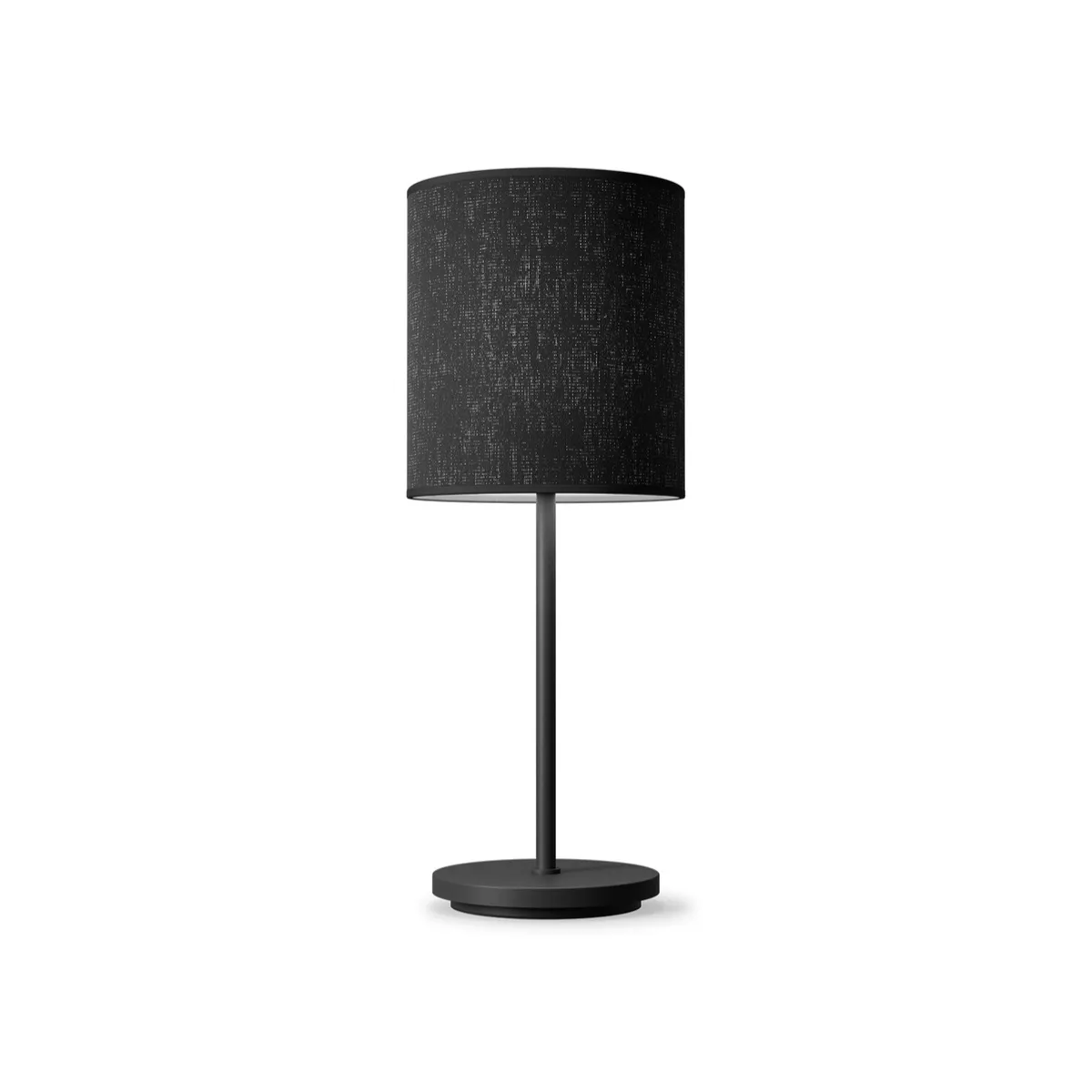 Dual bordslampa metall svartstruktur