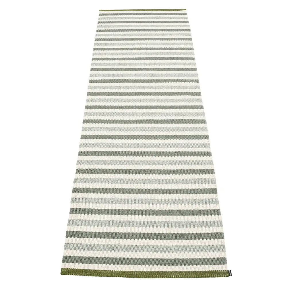Teo matta 70x240 cm Sage/Army/Vanilla 