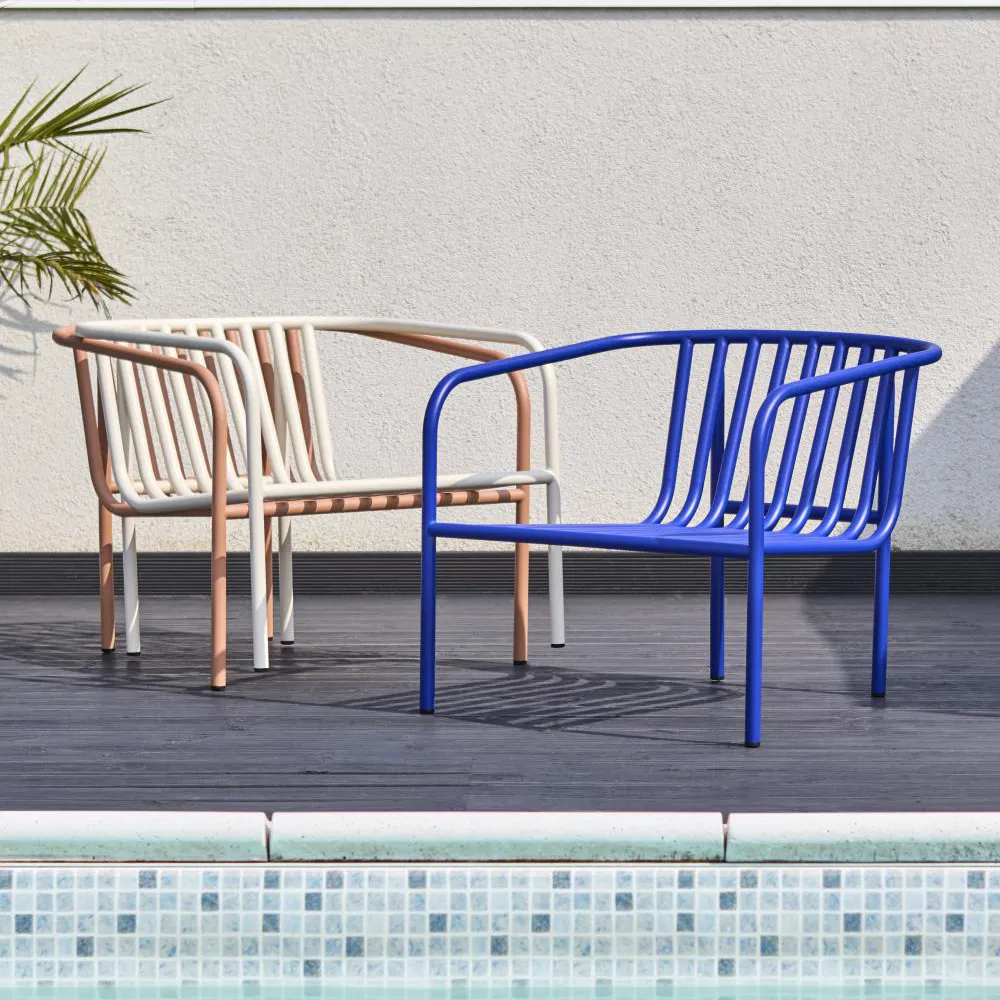 Bendt Fåtölj Teddy Beige/Indigo Blue