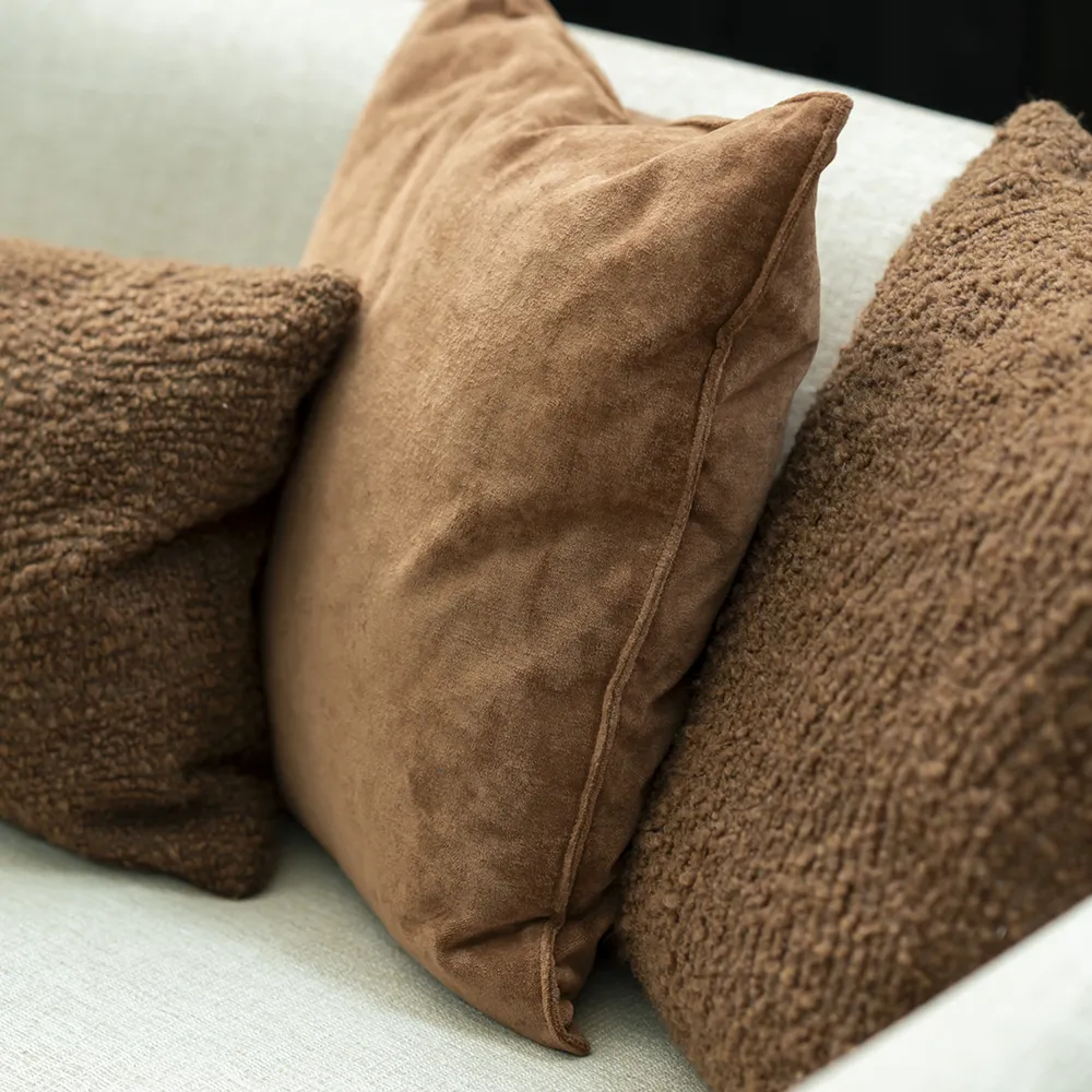 Kudde Wave 50x50 cm Cinnamon