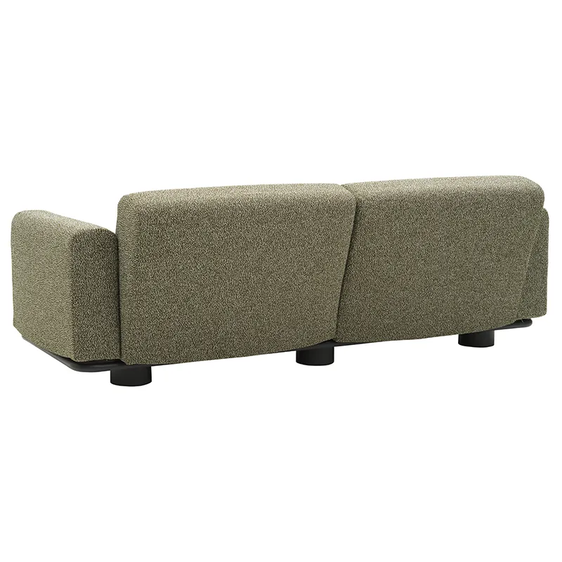 Bolster soffa Antracit / Teddy Verde