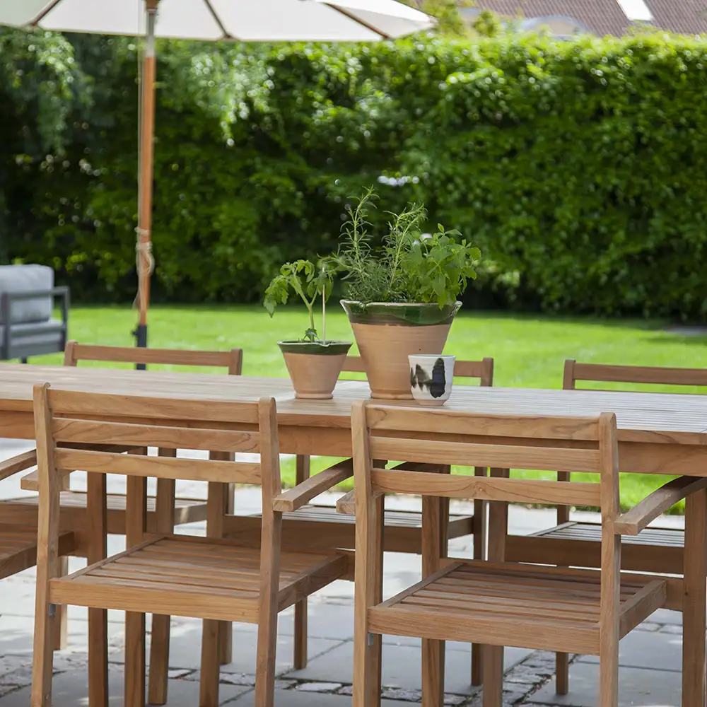 Oxford karmstol teak