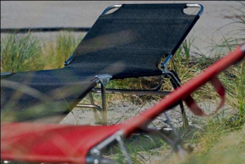 Amigo solsäng marin aluminium/textilene 