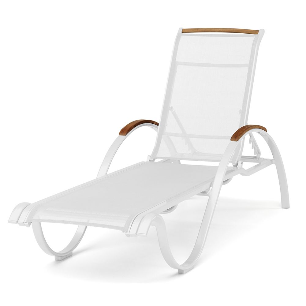 Nydala Solsäng Vit/Vit Teak 