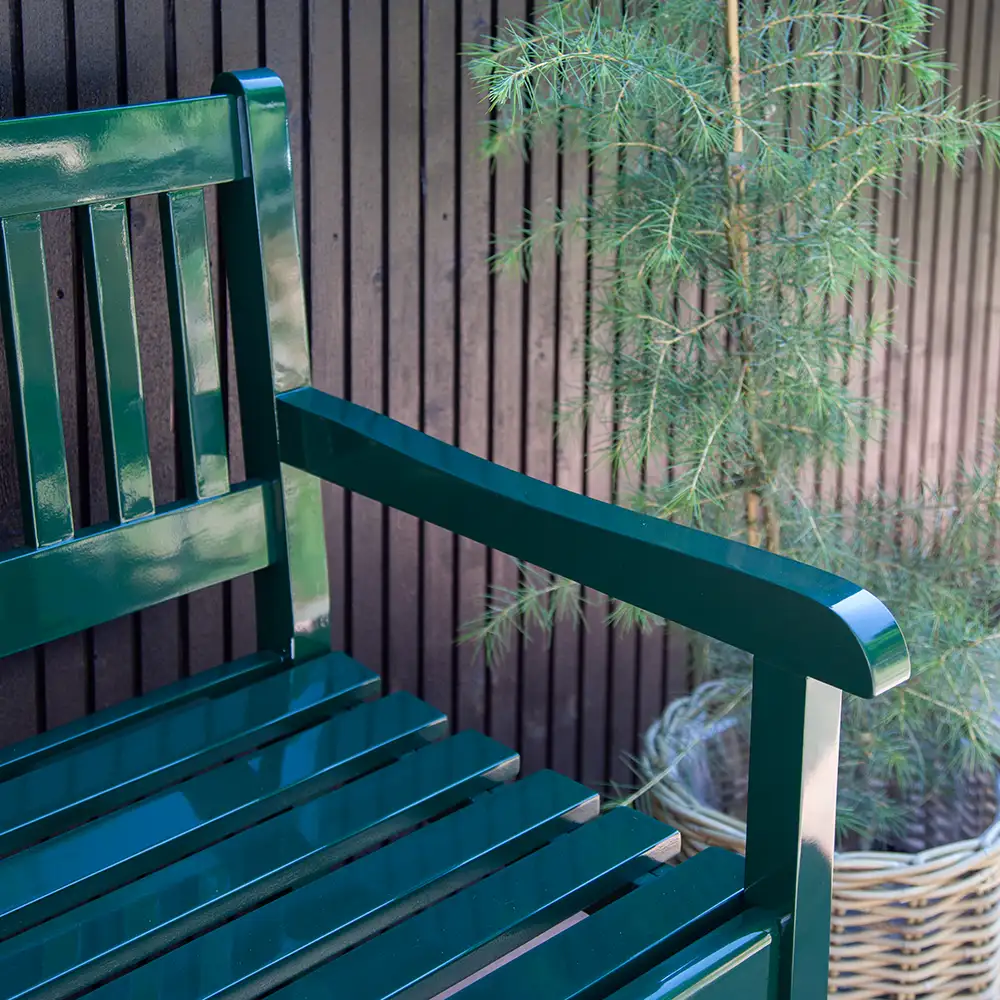 Brighton bänk 108 cm grön