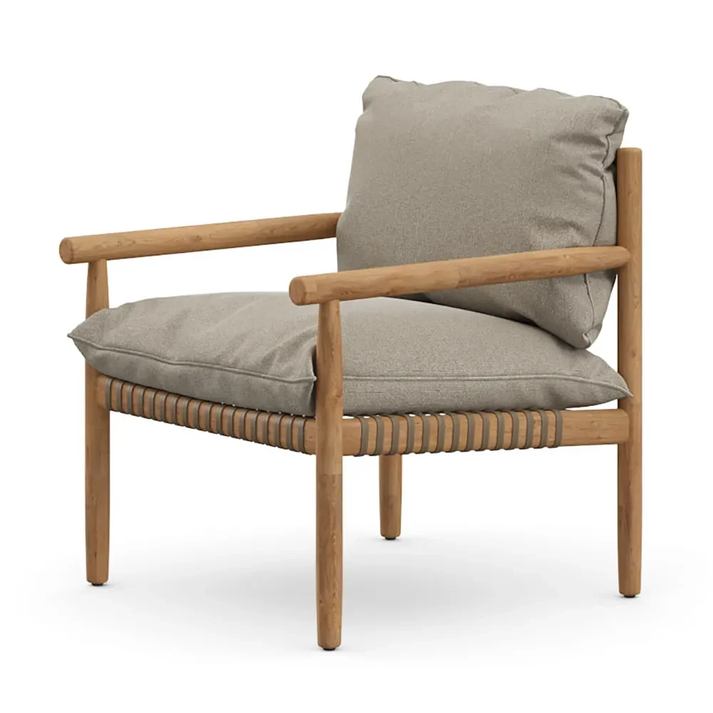 TIBBO loungefåtölj BQ9 teak 0205 vulcano matte 0122