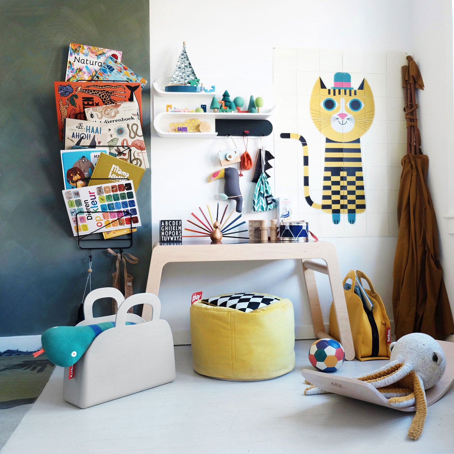 Sjopper-kees shoppingväska yellow ochre 