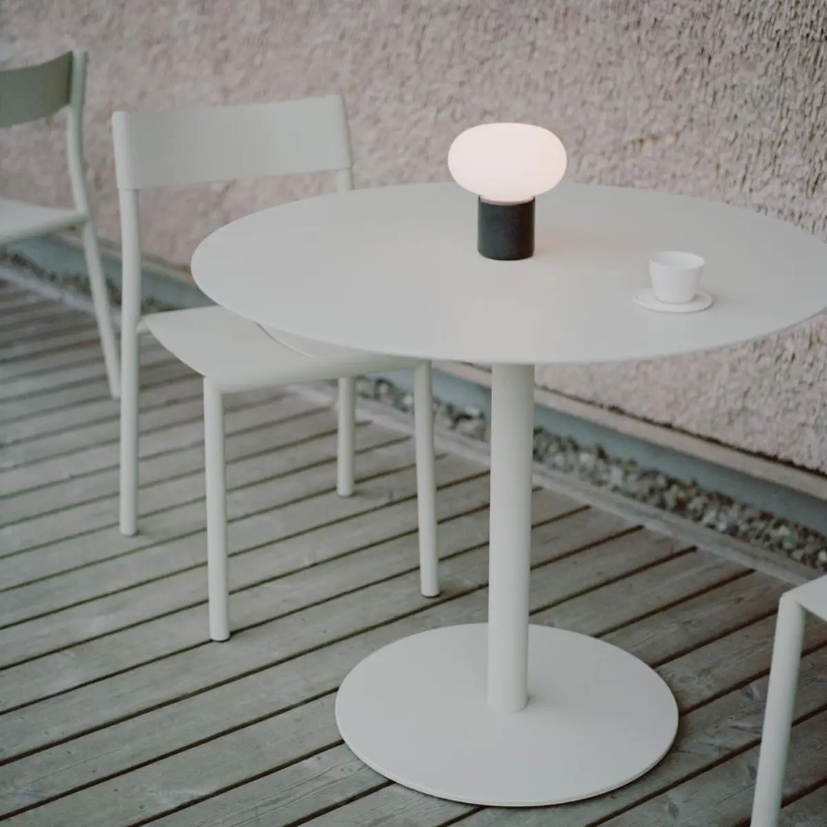 May Bistrobord Ø90cm Ljusgrå