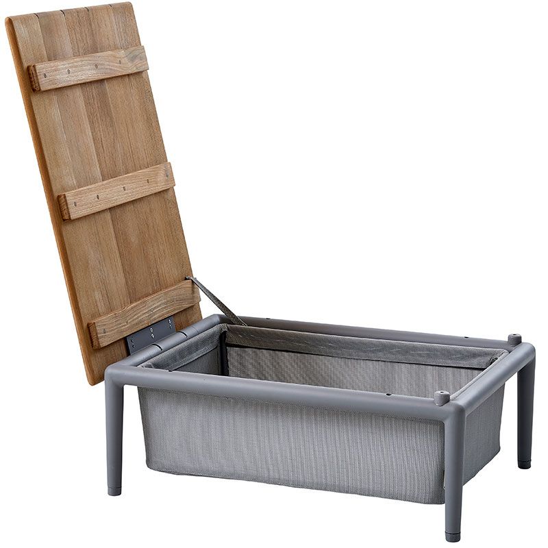 Conic Box Bord Ljusgrå