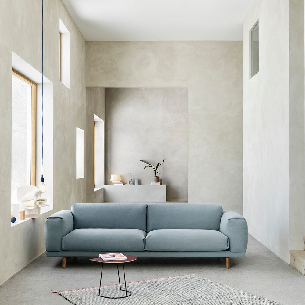 Rest Soffa 2-sits- Metallbas/Hearth6/Black