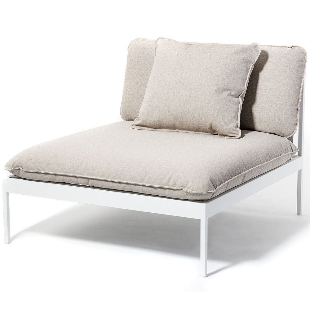 Bönan Loungestol / Mittdel Ljusgrå exkl. dynor 