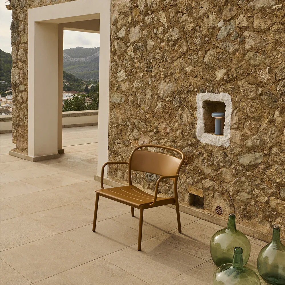 Linear Steel Fåtölj Pale Blue 