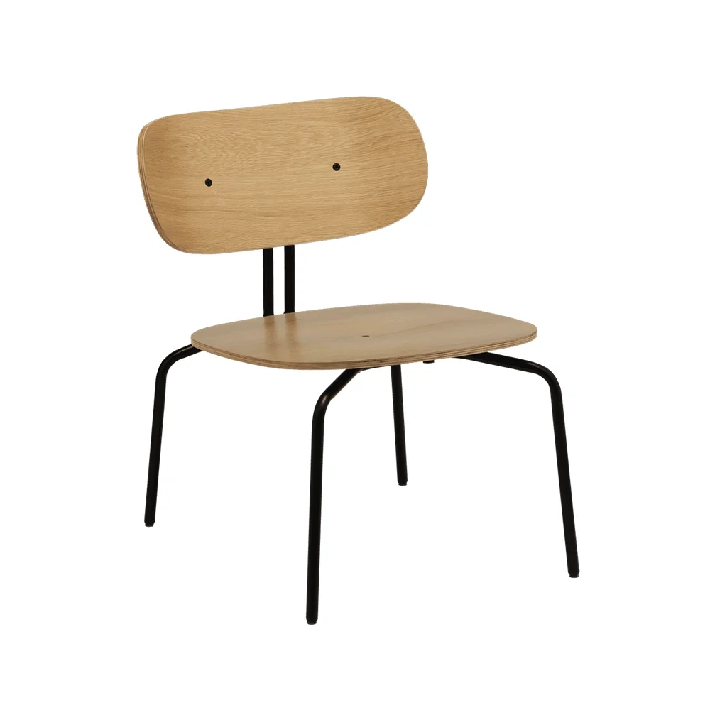 Curious Loungefåtölj Ek/Svart