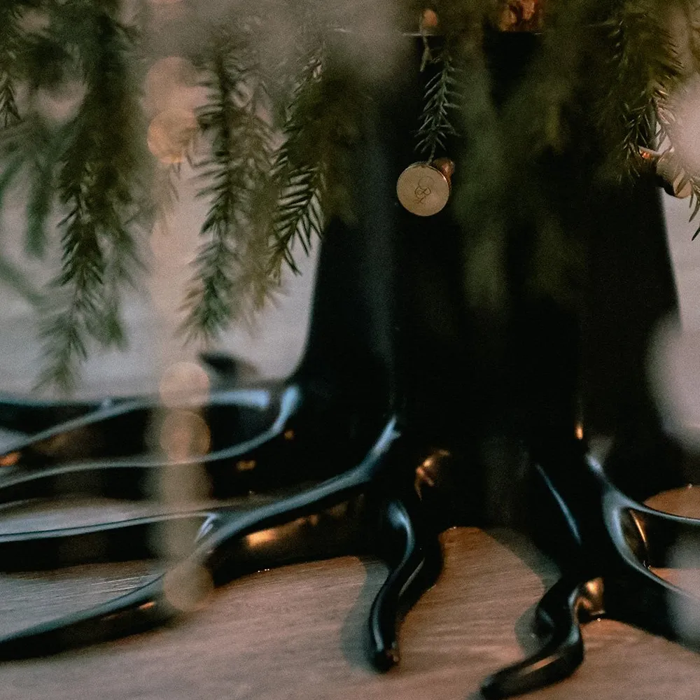 Julgransfot Black 