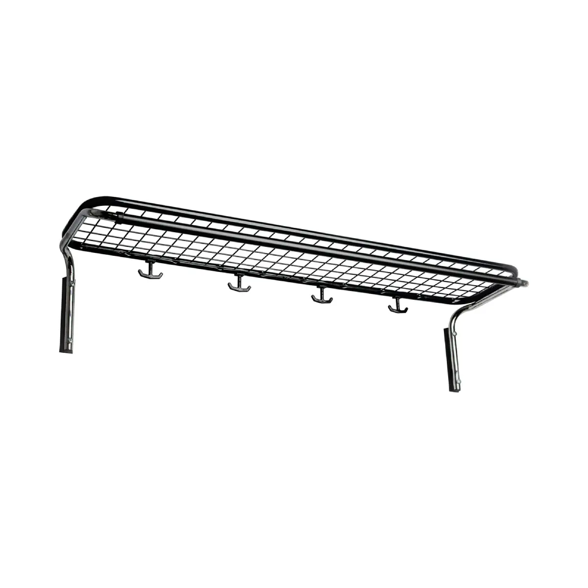 Classic hatthylla enkel 120 cm Svart Krom