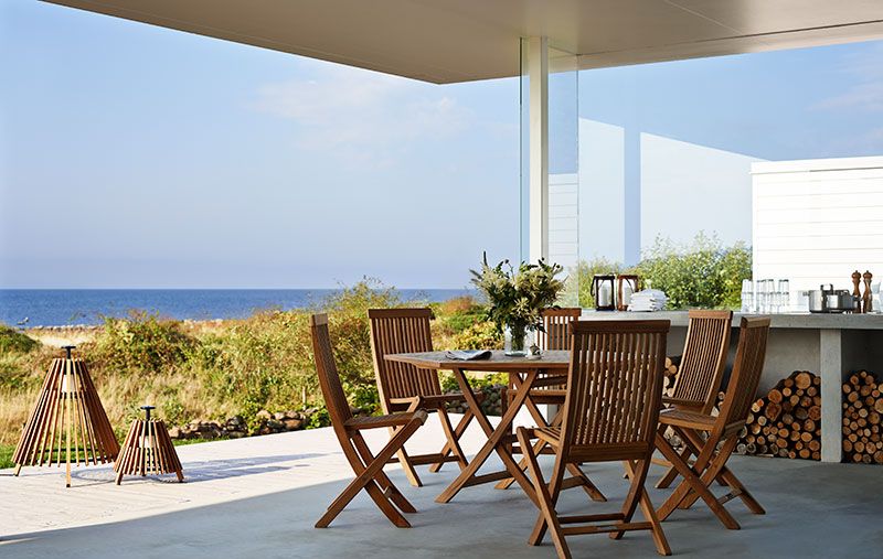 Viken matbord 140 cm teak 