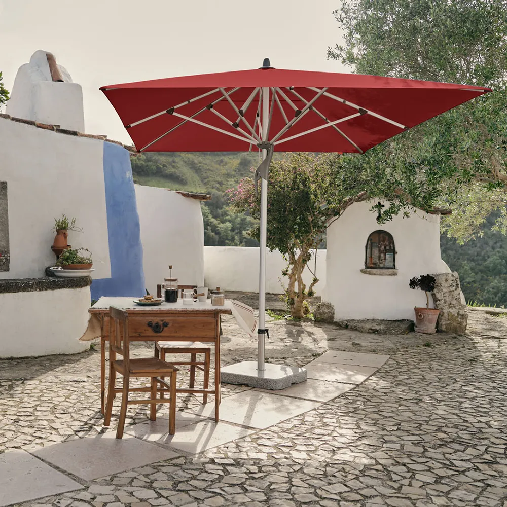 Fortero 300x200 cm parasoll alu Cat.5 665 Chrome