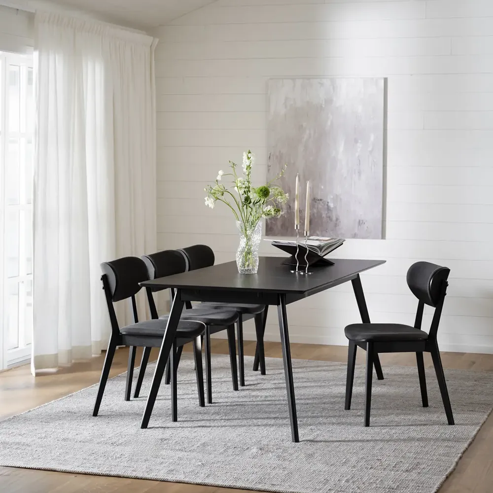 Kato matstol svart ek/mörkgrå