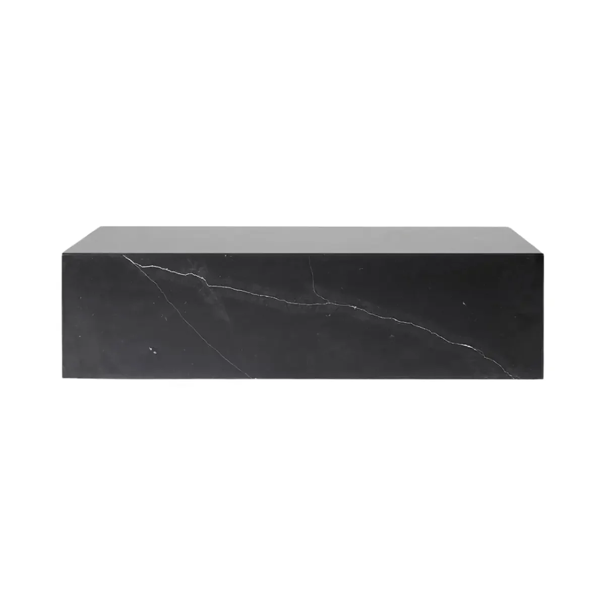 Plinth Soffbor marmor lågt Nero Marquina