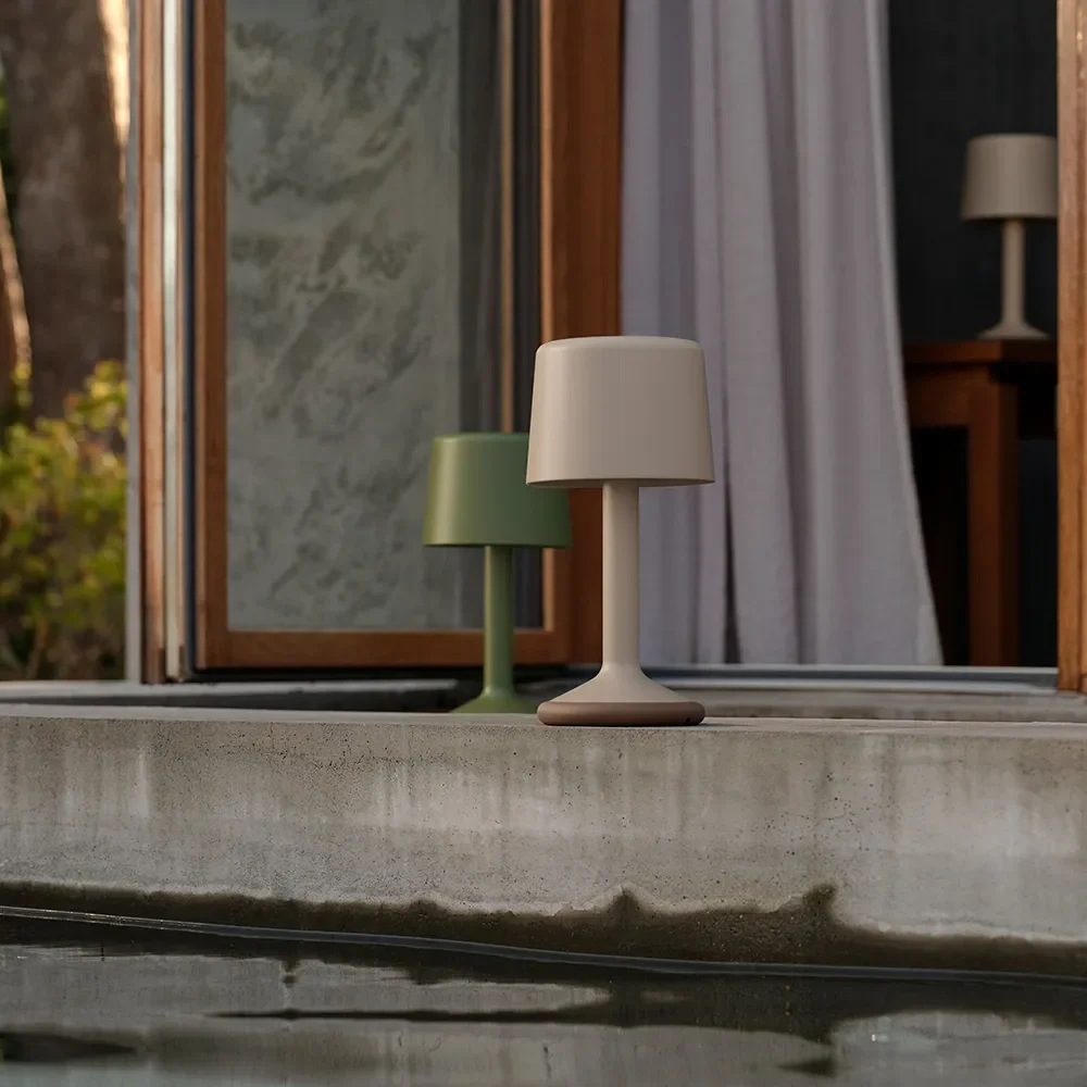 Portabel solcellslampa Luu Olive green