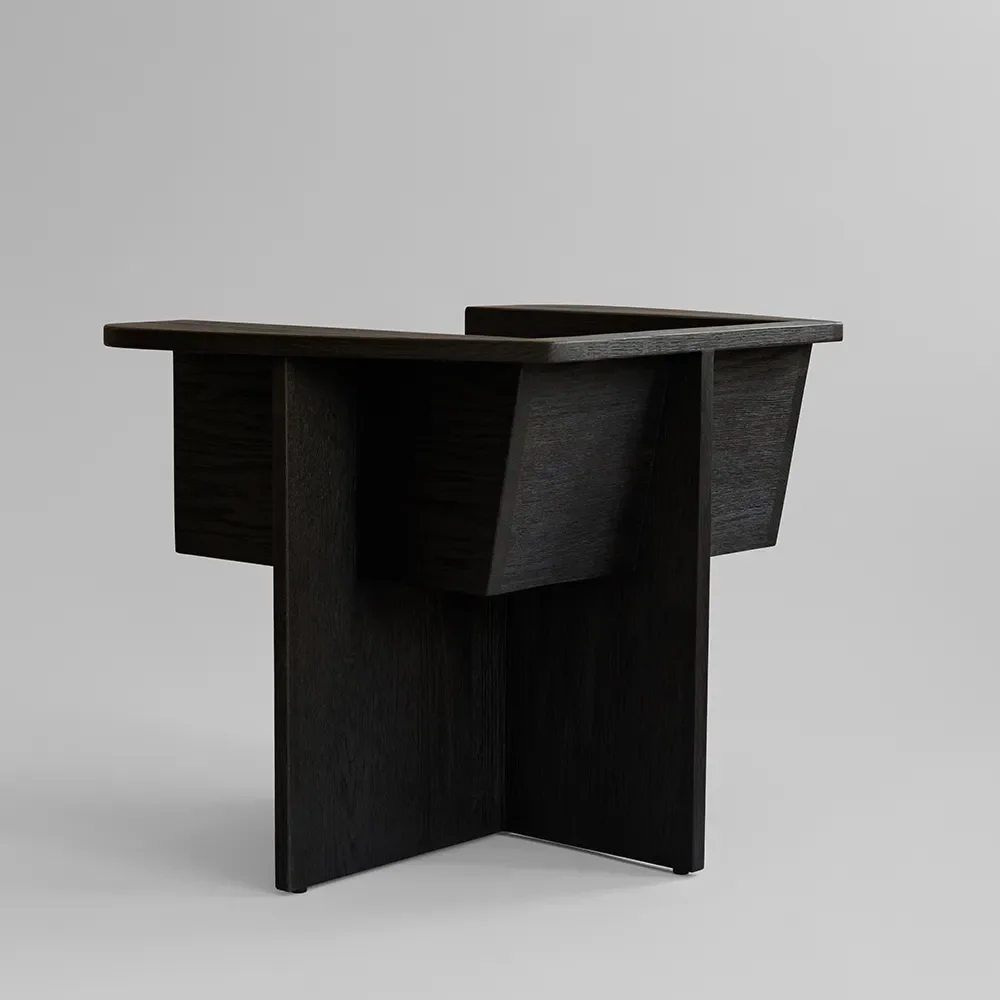 Brutus Loungefåtölj- Coffee Black Oak