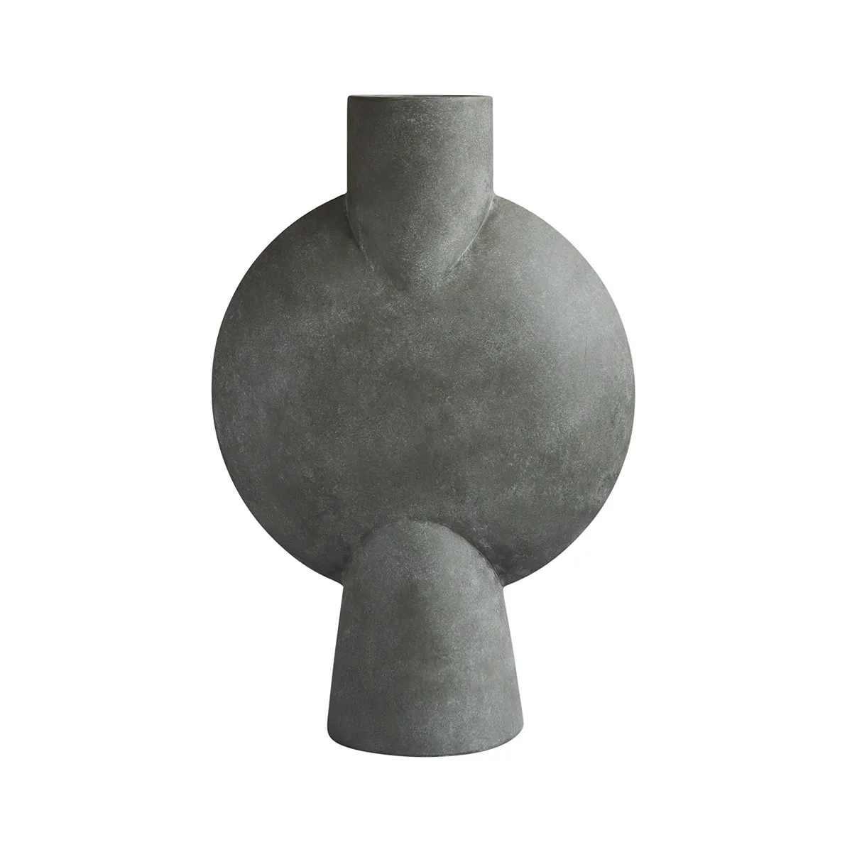 Handmålad vas Sphere Bubl Hexa Dark Grey H60 cm
