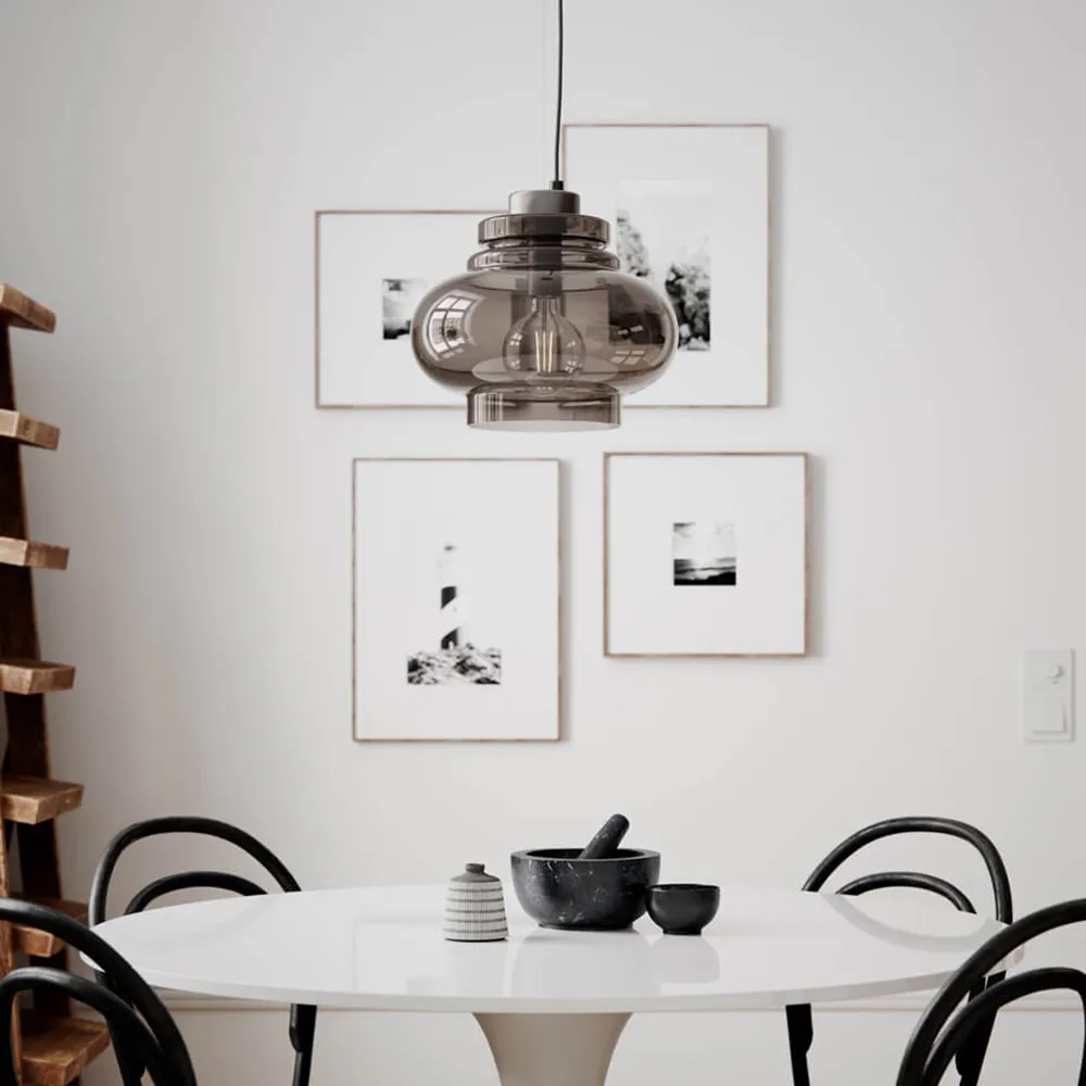 Dolores taklampa Ø30cm Grå 