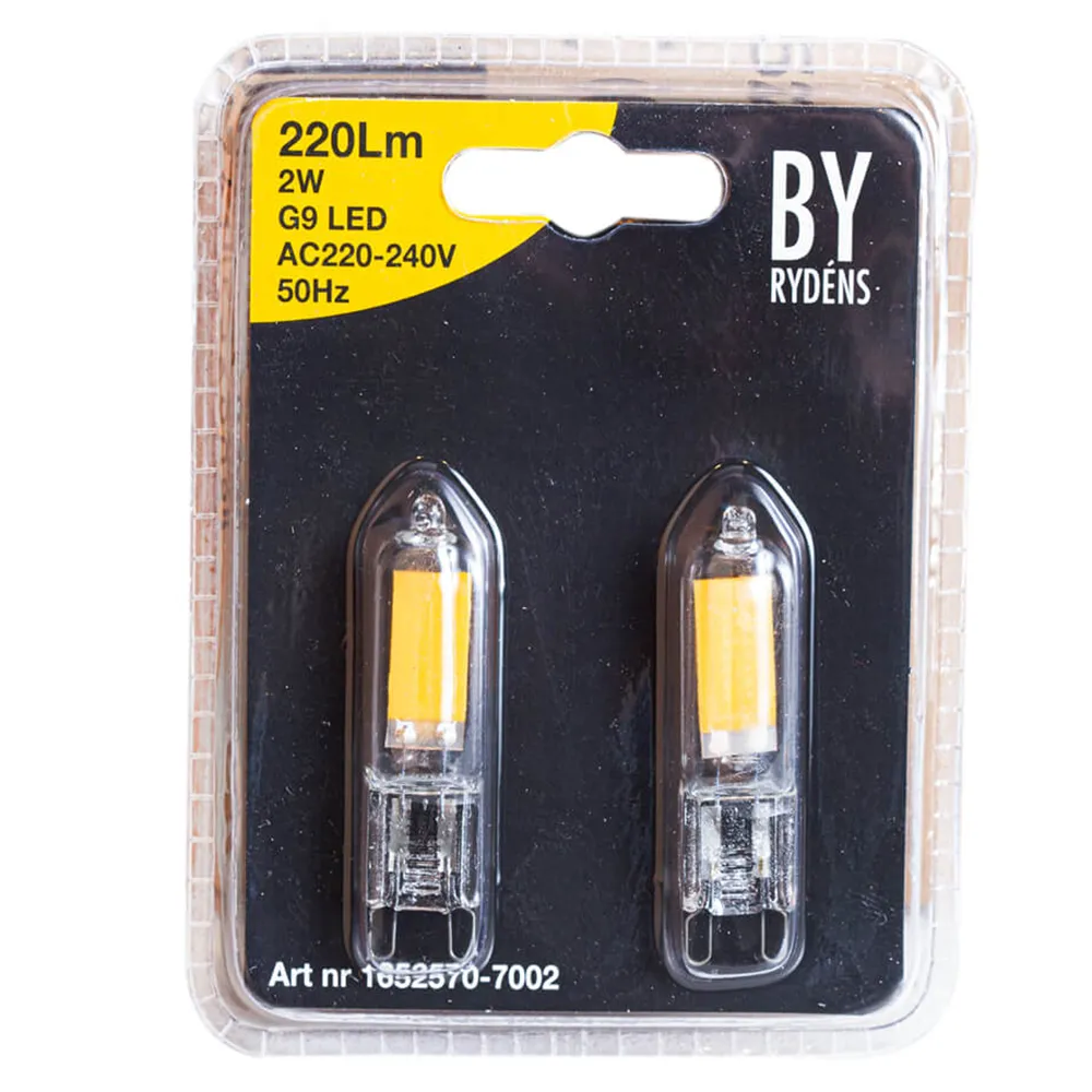 G9 LED dimbar 2W 2700K 220Lm 2-pack