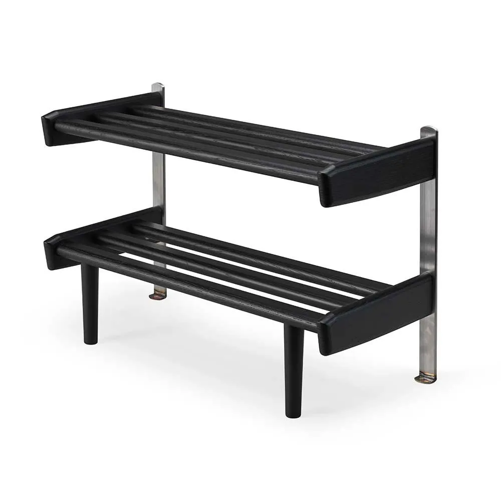 Meja Skohylla Golv 59 cm Svartbetsad Ek