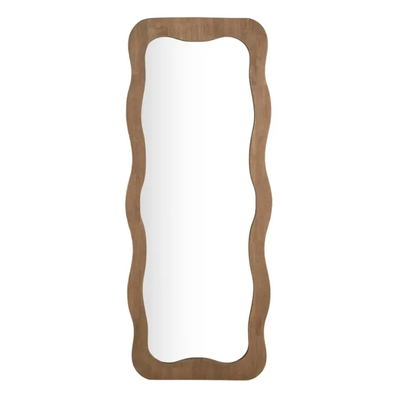 Mira 72x2x180 cm Glas & rubberhout Natur