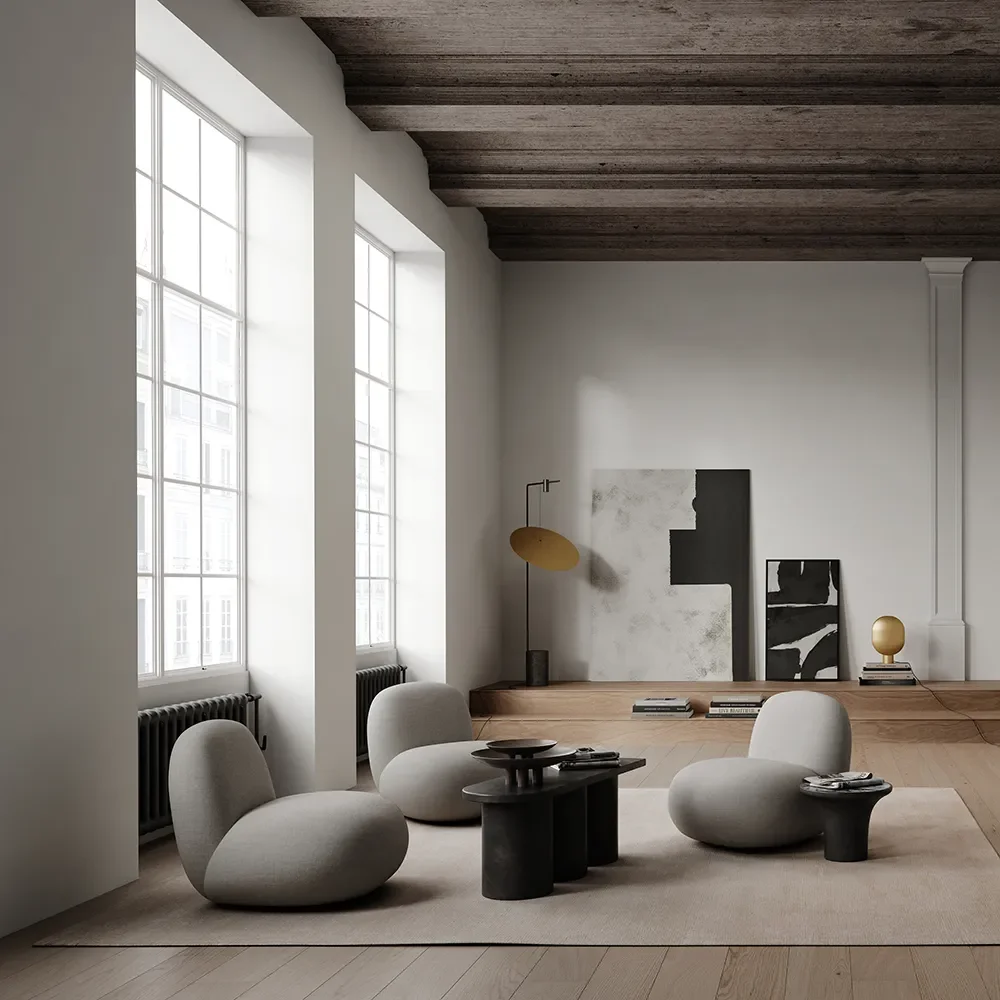 Toe Fåtölj, Flat - Taupe