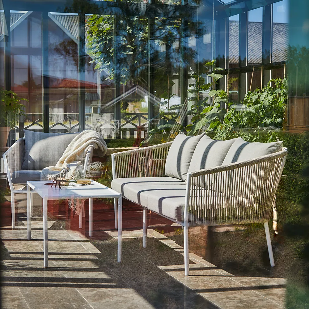 Lersund Soffa Vit/Beige