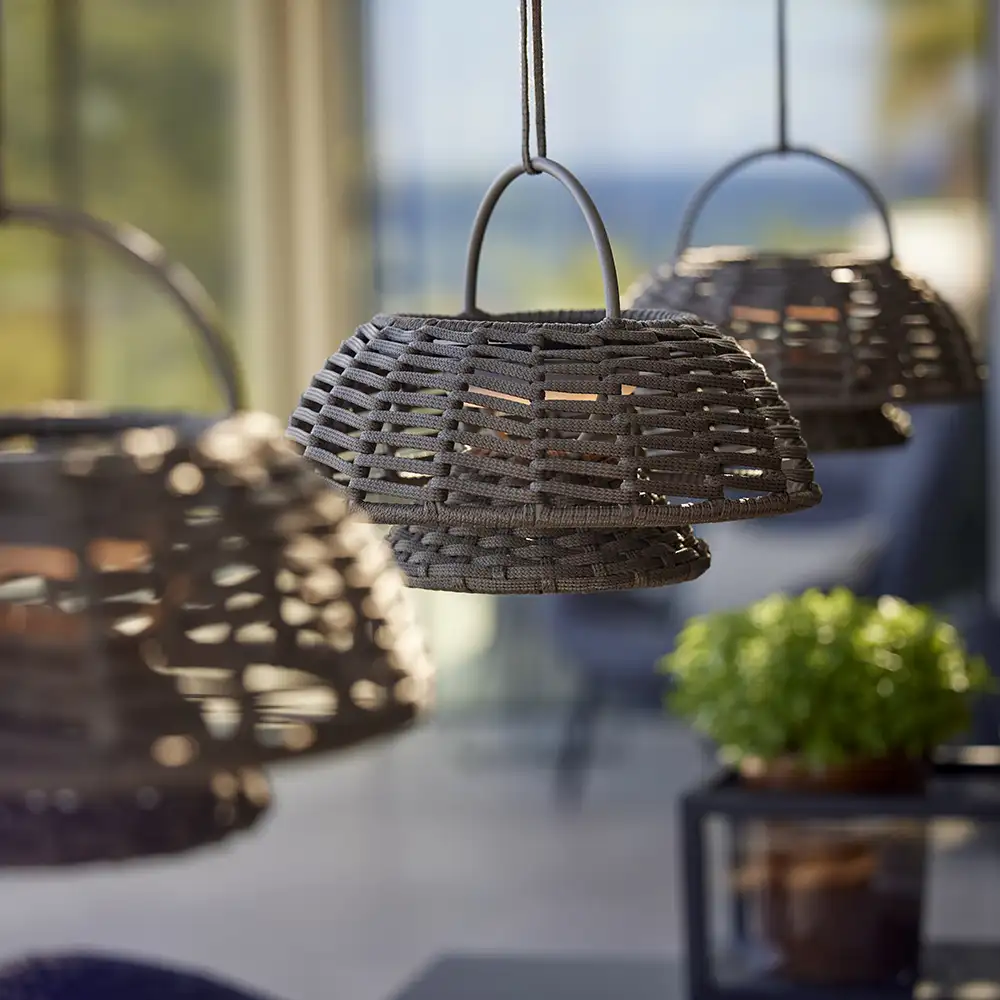 Illusion lampa t/upphängning Graphite, Soft Rope