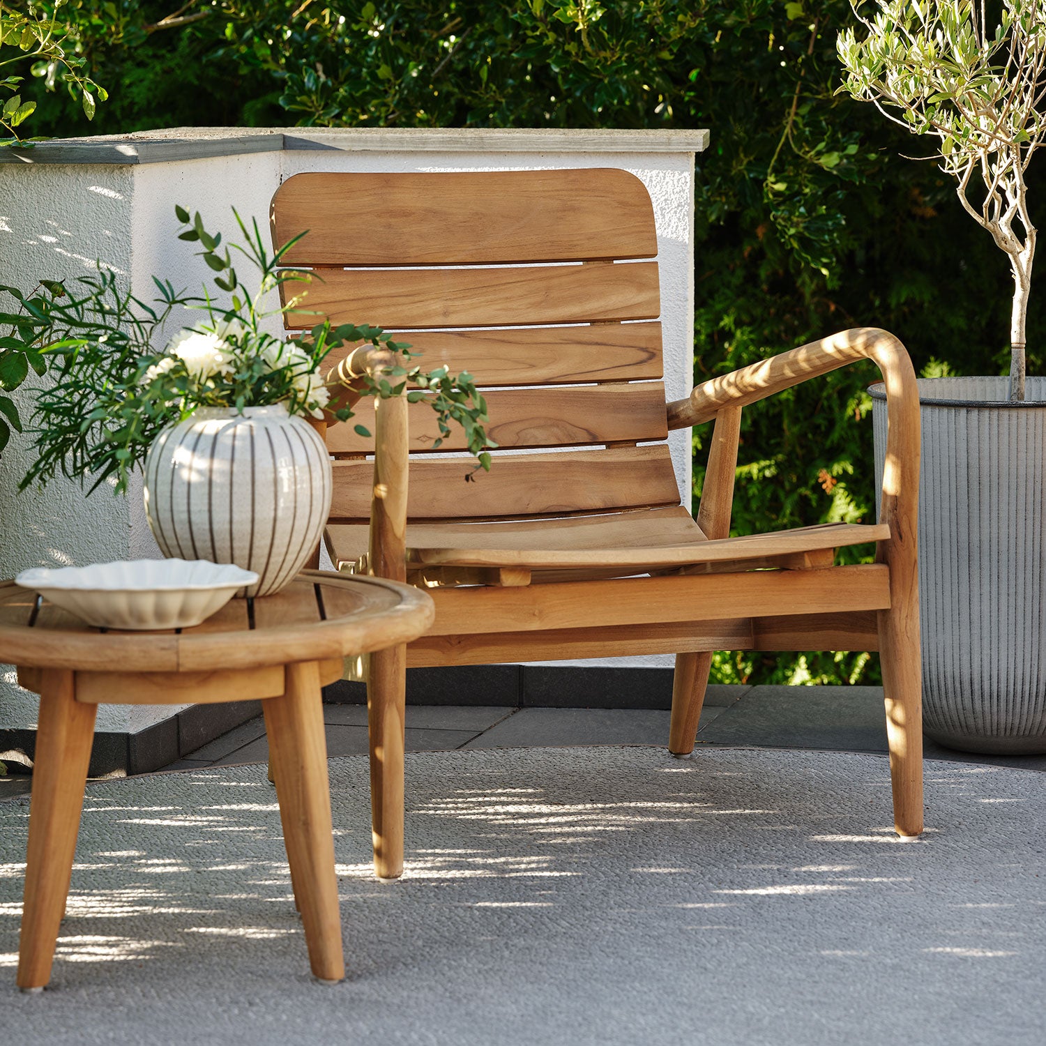 Lilja loungefåtölj natur 