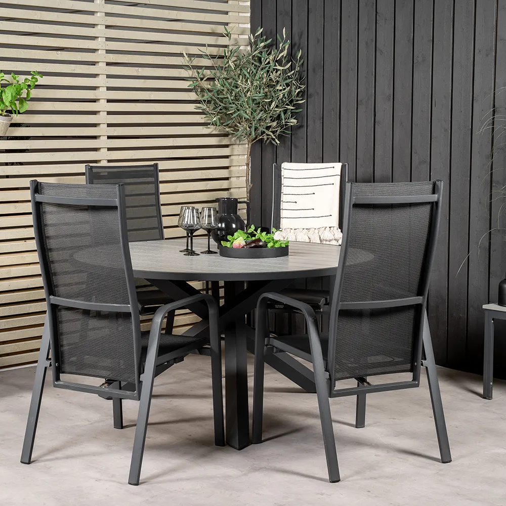 Copacabana Positionsstol Black 2-pack