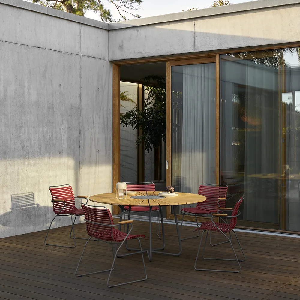 Click karmstol paprika/grey bamboo